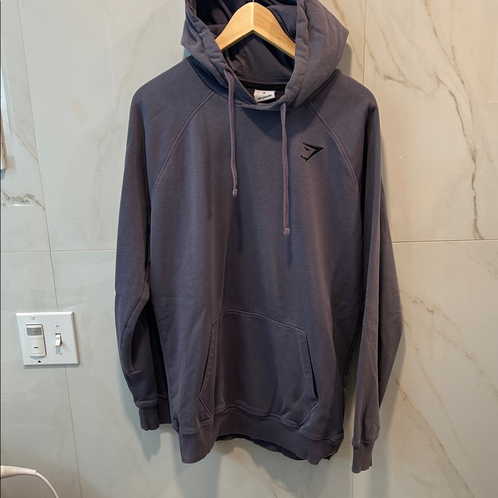 Gymshark Men's Dark Purple Hoodie